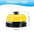 thumbnail image 2 of Desk Call Bell 2.5" Diameter, Dinner Desk Front Bell, Black/Yellow, 2 of 7