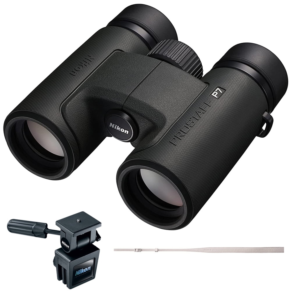 Nikon 16771 PROSTAFF P7 Waterproof Binoculars, 10X30 Bundle with Nikon