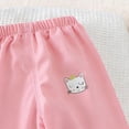 thumbnail image 6 of 3-4T 3 Pack Toddler Boys Pants Toddler Boys Clothes Kids Boys Sweatpants Cute Casual Elastic Waist Joggers Athletic Pants Size 6M-4T,Pink, 6 of 8