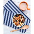 thumbnail image 3 of Dark Blue Striped Kitchen Dish Towels for Drying Dishes Set of 2, Modern Beige Geometric Country Waffle Weave Microfiber Hand Tea Bathroom Towels Quick Dry & Absorbent Towel 12x12, 3 of 7