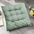 thumbnail image 4 of Chair Cushion Pads - Striped Dining Kitchen Office Chair Seat Cushion with Ties - Durable Cotton Fabric Cover - Indoor Use, 16x16 in, 4 of 8