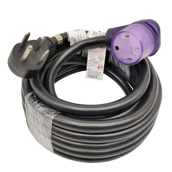 Parkworld 886078 Dryer 4 Prong Extension Cord, NEMA 14-30 Extension Cord, EV 14-30P to 14-30R, 30A, 125V/250V, 7500W UL Listed (25 Feet)