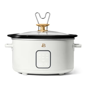 Beautiful by Drew Barrymore 4-Quart Slow Cooker, White Icing