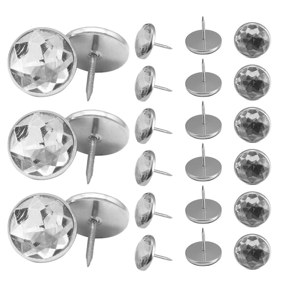 Raindrops Decorative Upholstery Tacks for Furniture Sofa Nails 50pcs Glass Home Improvement Supplies