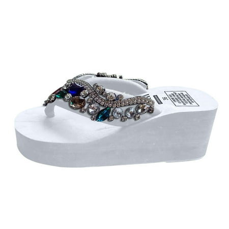 

nsendm Closed Sandals for Women Wedges Shoes Women Sandals Comfort With Elastic Ankle Fringe Sandals Women Size 10 Sandal White 6.5