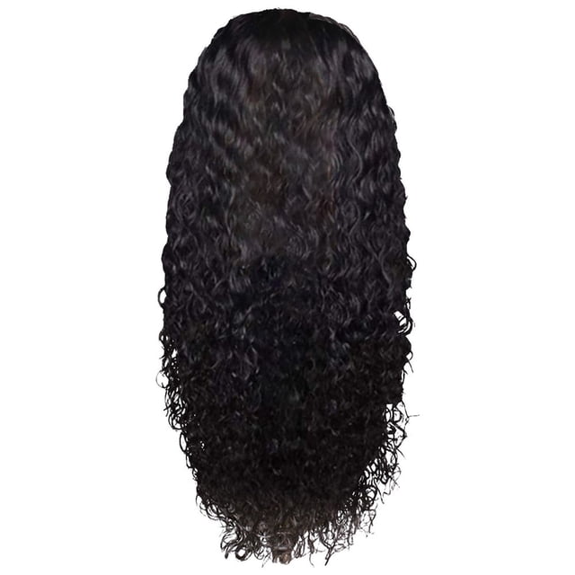 Perruque en Cheveux Humains Bouclés Péruviens, Lace Front Sans Colle en Cheveux Humains