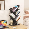 thumbnail image 4 of Buildhom 4-Tier Tree Bookshelf with Shelves, Freestanding Bookcase for Living Room, Bedroom, Home Office, Dull Gray, 4 of 8