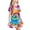 Multicolor6, variant on Pounoo New Kids Dresses Girls 3-12 Years Children'S Fashion Printed Dreamy Short Sleeved Round Neck Dress Girls Dresses 7-8