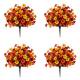 thumbnail image 5 of Faux Mums for Outdoor Planters, 4 Pcs Artificial Fall Flower Bush Picks, UV Resistant Harvest Faux Floral Stems, Autumn Seasonal Foliage Sprays, Thanksgiving Decorative Floral Arrangement, 5 of 5