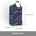 thumbnail image 3 of KLL Hawaiian Style Laundry Hamper,Large Canvas Fabric Lightweight Storage Basket Toy Organizer Dirty Clothes Collapsible Waterproof, 3 of 6