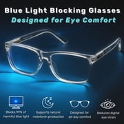 BLUE CUT Blue Light Blocking Glasses for Screen Time, Computer Glasses for Adults, Clear