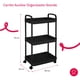 thumbnail image 2 of Carrito Auxiliar Organizador Almacenaje Multiusos 3 Niveles Negro, 2 of 5