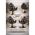 thumbnail image 4 of Silla Premium Estetica Salon Spa Neumatica Ajustable Dorado  Negra, 4 of 7