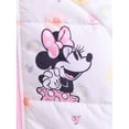 thumbnail image 3 of Disney Minnie Mouse Toddler Girls Hooded Puffer Jacket, Sizes 12M-5T, 3 of 3