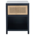 thumbnail image 6 of SAFAVIEH Miya Rustic Coastal 1 Drawer Nightstand, Navy/Natural, 6 of 13