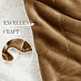 thumbnail image 4 of StangH Sherpa Blanket Queen - Super Soft Fuzzy Bed Blanket Wool Like Reversible Velvet Plush Couch Blanket Thick Warm Throws for Winter, Camel, Queen Size 90 x 90, 4 of 8
