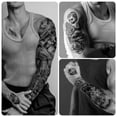 thumbnail image 4 of Tatuajes temporales Yazhiji 46 a prueba de agua con brazo completo para adulto, 4 of 6