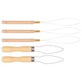 thumbnail image 1 of Wire Pulling Hook Bead Tool,5Pcs Wooden Hair Extension Hair Extension Bead Threader Hair Extension Loop Needle Highly Versatile, 1 of 9