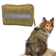 thumbnail image 4 of Bolsa para perros DYNWAVEMX Chaleco accesorios de arnés desmontable para Camping senderismo viajes entrenamiento color barro, 4 of 8