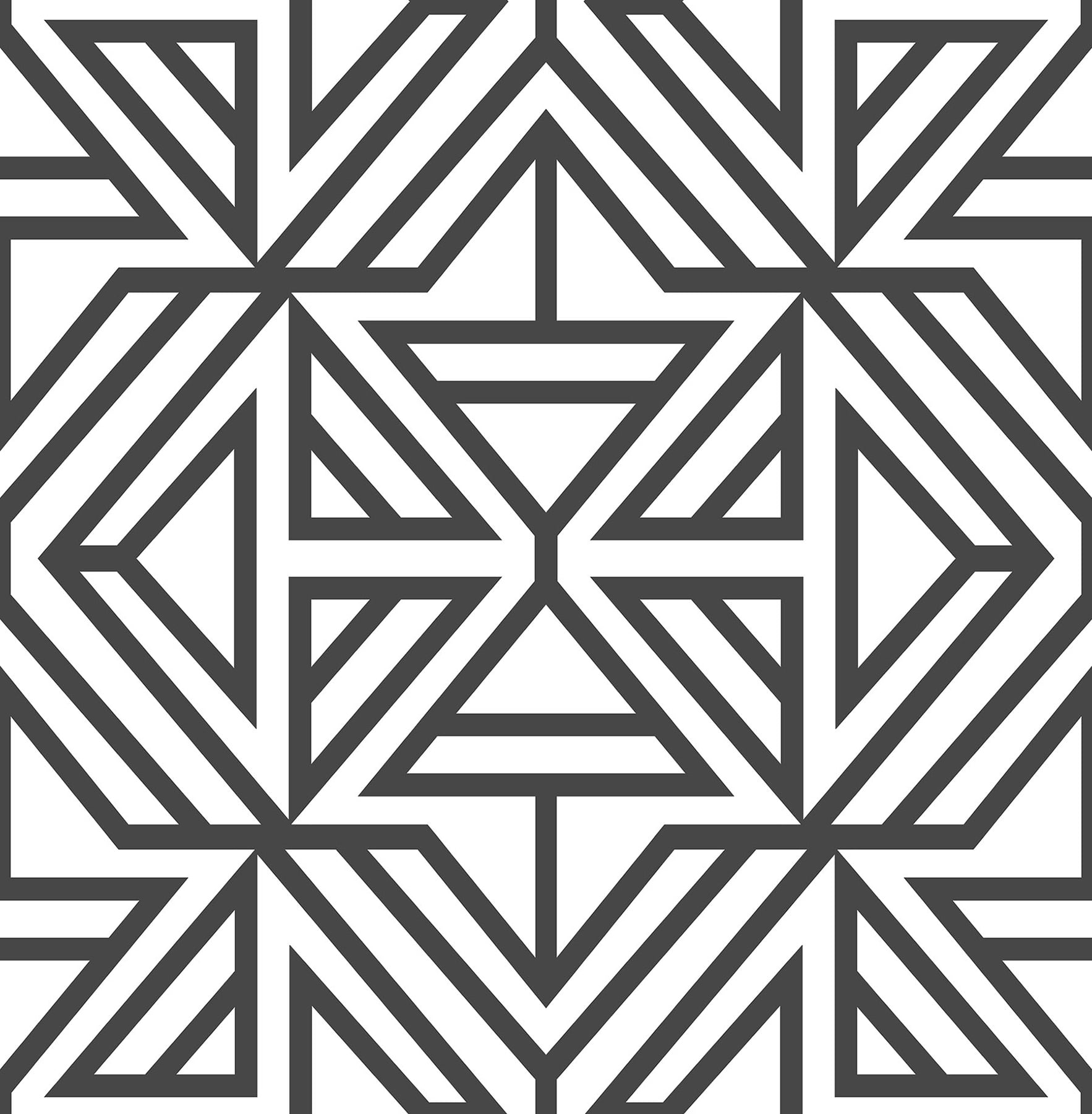 NuWallpaper Black Linear Peel & Stick Wallpaper