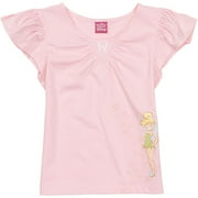 Girl's Tinkerbell Flutter Sleeve Tee