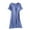 Light Blue, variant on Samickarr Nightgowns For Women Short Sleeve Round Neck Solid Color Nightdress With Chest Pads One-Piece Casual Loose Homewear Pajamas