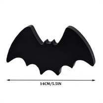 SLYNSHome Halloween Wooden Signs Decor Halloween Tiered Tray Decor for Rustic Farmhouse Home Mantle - Bat