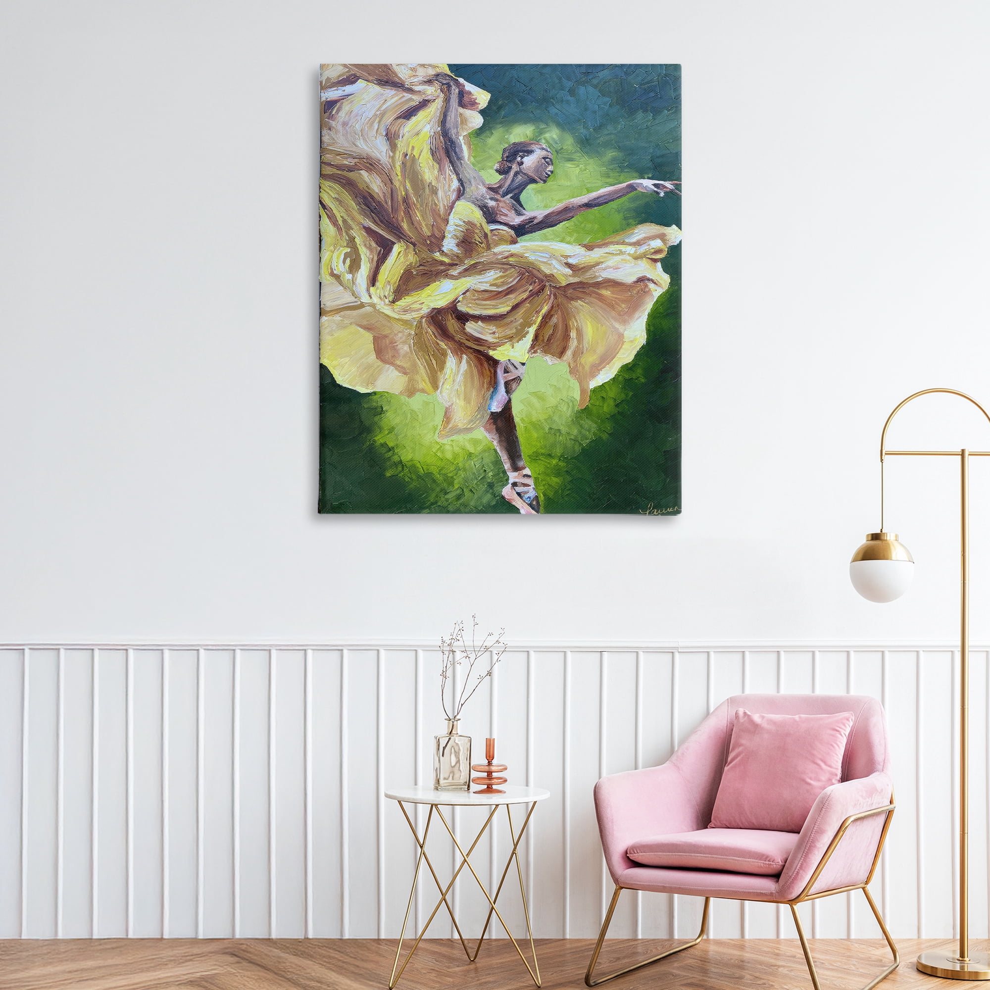 Stupell Industries Primavera Ballet Dancer Canvas Wall Art, design by Lauren Luna