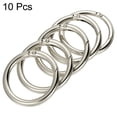 thumbnail image 3 of Unique Bargains 51x39x6mm Round Zinc Alloy Spring Gate O Ring Snap Clip Buckle, Silver Tone 10 Pack, 3 of 5
