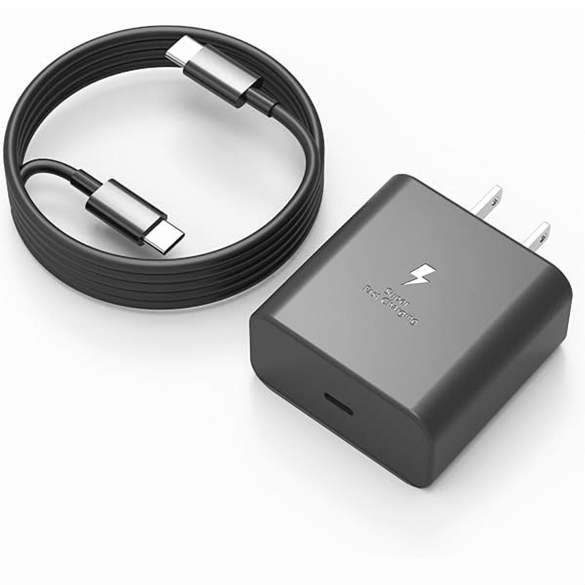 Eryueer 45W USB C Charger Super Fast Type C Charging Compatible with Samsung Galaxy S26 S25 S24 S23 Ultra S26+ S25+ S24+ S23+and More Series,Wall Android Phone Charger & 6ft C Cable Cord (Black 1)