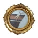 thumbnail image 5 of Marco de fotos redondo, marco de fotos, artesanía, adorno de mesa de estilo retro versátil Oro, 5 of 9