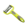 thumbnail image 4 of Stainless Steel Potato Peeler - 3-Blade Multi-Function Fruit & Vegetable Peeler with Julienne Slicer, Serrated & Straight Blades, Non-Slip Ergonomic Handle, 15cm Kitchen Gadget, 4 of 9