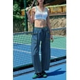 thumbnail image 5 of Womens Baggy Barrel Pants Wide Leg Lounge Drawstring Sweatpants with Pockets, 5 of 12