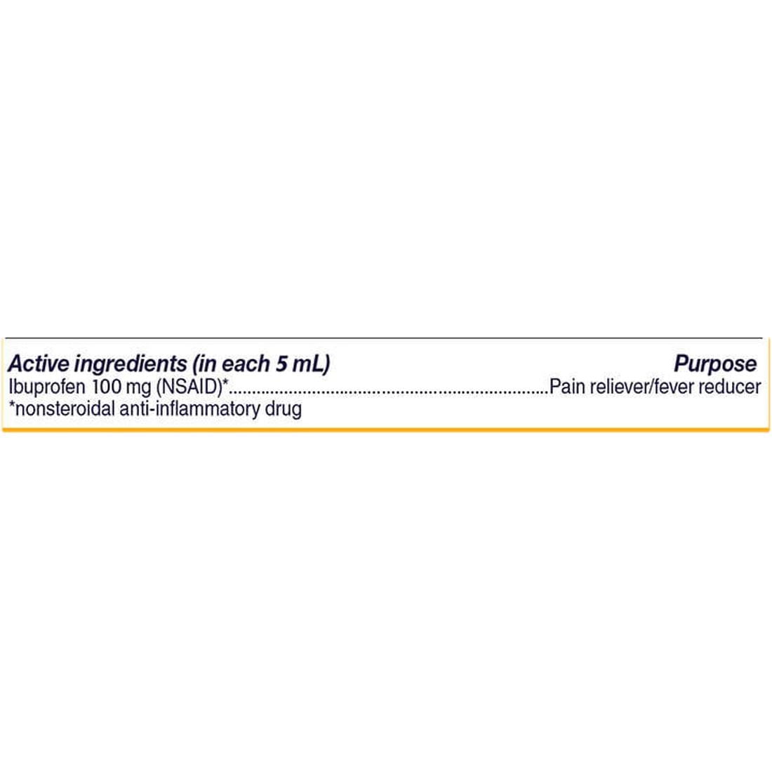 3 Pack - Children's Motrin Ibuprofen Oral Suspension Dye-Free Berry 4oz Each