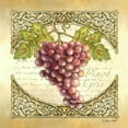 thumbnail image 2 of Wright, Sydney 15x15 Gold Ornate Wood Framed with Double Matting Museum Art Print Titled - Wine Grapes I, 2 of 4