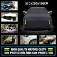 thumbnail image 4 of Cubierta para Auto Impermeable, Funda Coche Exterior Lona para Coche Cubierta para Automóvil Coberturas Completas con Tira Reflectante 530x200x150CM, 4 of 9