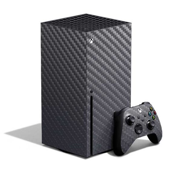 Skinit Textures Silver Carbon Fiber Xbox Series X Bundle Skin
