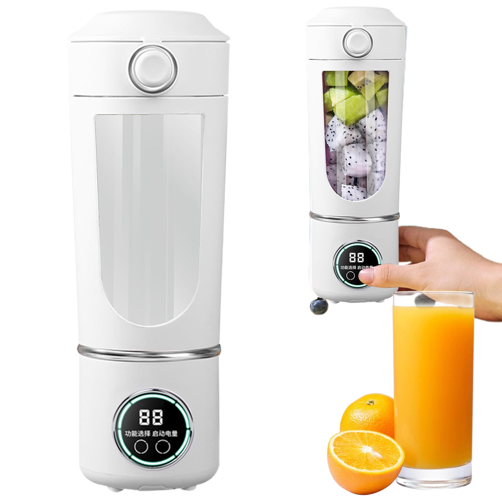 Portable Blender 700ml – USB Rechargeable Mini Juicer Cup with Type-C, Upgraded Motor, Personal Smoothie Maker for Travel, Home Use, BPA-Free Easy Clean
