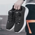 thumbnail image 4 of Men's Running Shoes Wide Toe Walking Sneakers Breathable Knit Sport Shoes Comfortable Tennis Athlet𝗂c Shoes with Durab𝗅e Outsole for Summer and Autumn, 4 of 9