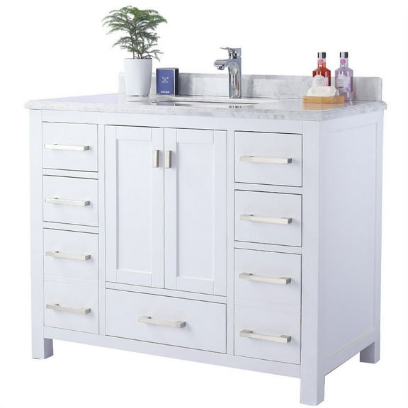 Miseno Mv-Prm42w Prim 42" Free Standing Vanity Set - White