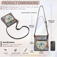 thumbnail image 7 of Kuiaobaty Dragonfly Print Crossbody Bag for Women, Mandala Flower Print Vegan Leather Shoulder Handbag Crossbody, Medium Size Casual Sling Purse with Adjustable Strap for Travel, 7 of 7