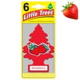 thumbnail image 3 of 6 Pack Strawberry Scent Little Trees Air Freshener Home Car Hanging Office Aroma, 3 of 3