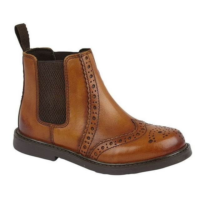 Roamers Bottes Cheville en Cuir pour Garçons