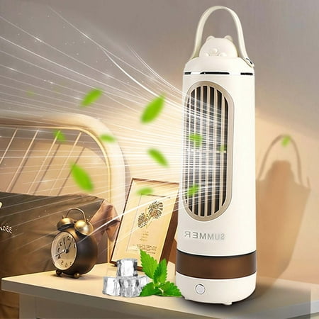 

2024 New Tower Desktop Table Fans for Bedroom Fan With Three Adjustable Automatic Dorm Fan Head And Desk Fans Small Quiet Night Stroller Fan Light Small Fan for Desk Baby Stroller Fan Vertical Fans