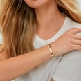 thumbnail image 2 of HSHDLDF Stainless Steel Banlge Bracelet (gold-cubic zirconia), 2 of 6