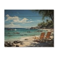 thumbnail image 3 of Designart "Dreaming of the Tropical Beach I" Nautical & Beach Print on Natural Pine Wood, 3 of 5