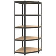 thumbnail image 2 of vidaXL Shelf Storage Bookshelf Shelving Unit 5-Layer Steel and Engineered Wood, 2 of 115