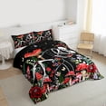 thumbnail image 3 of Homewish Red Rustic Mushroom Twin Comforter Set, Luxury Reversible Bedroom Decor, 2-Piece, 3 of 8