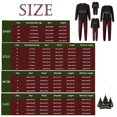 thumbnail image 3 of Family Christmas Pajamas Matching Sets Casual Graphic Xmas Tree Letter Printed Plaid Long Sleeve and Pants Outfits Cozy Neck PJ Loungewear Kids Red 8-9 Years, 3 of 3