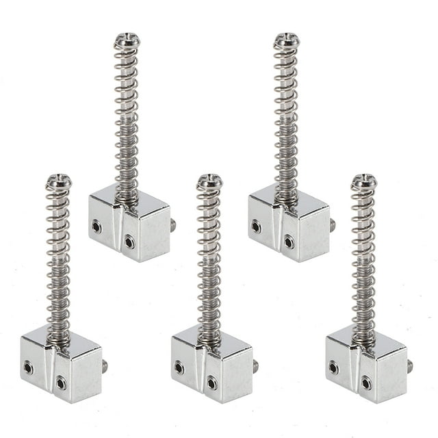 Spring Screws Compensated, Zinc Alloy Bridge String Saddles, Easy To Install For Kid Music Teacher Beginner Birthday Gifts Christmas Gifts Home Friends Golden,Silver,Black